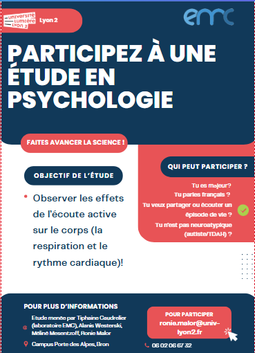 Etude de l'effet de l'écoute sur les émotions et la physiologie